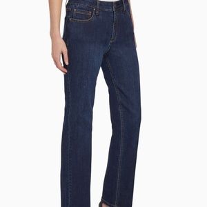 Jones NY size 4 Lexington indigo wash mid-rise straight leg jean.